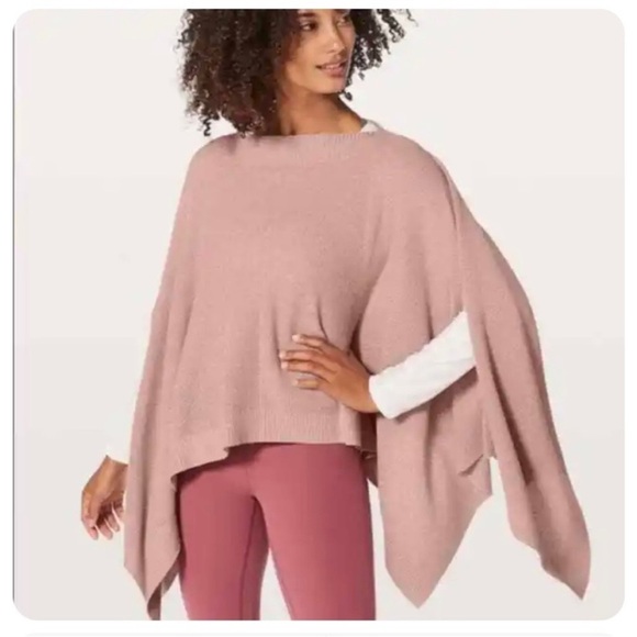 Lululemon Forward Flow Pink Shrug Oversized Lightweight Sweater One Size - Picture 4 of 10